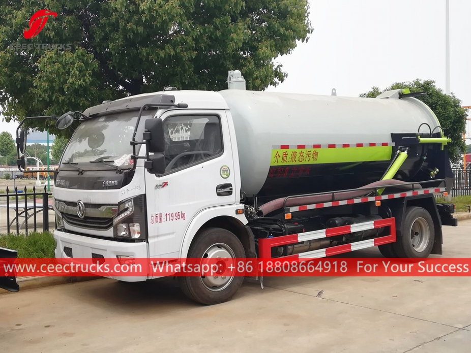 8.000 Litre Vakumlu Atıksu Emme Kamyonu DONGFENG