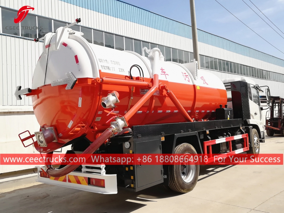 11.000 Litre Atıksu Emme Kamyonu DONGFENG