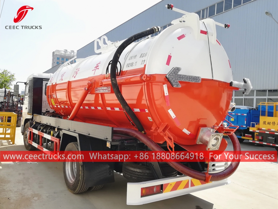 11.000 Litre Atıksu Emme Kamyonu DONGFENG