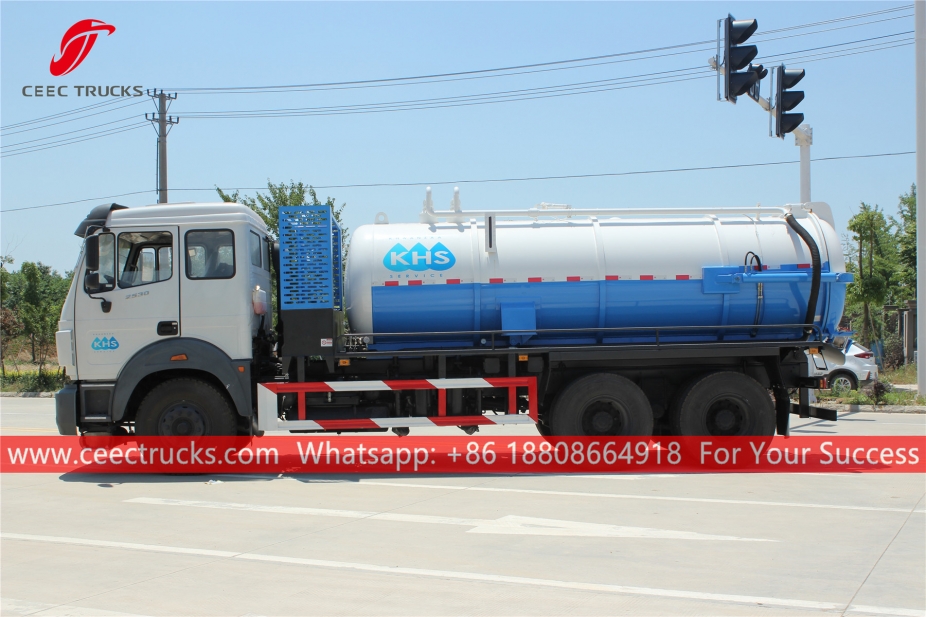 10.000 Litrelik Beiben Atıksu Emme Tanker Kamyonu