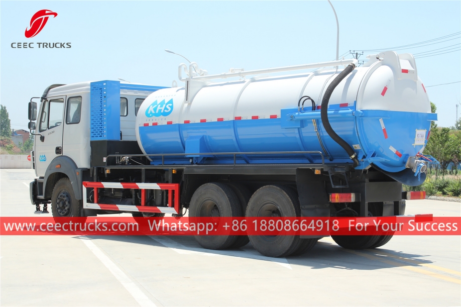 10.000 Litrelik Beiben Atıksu Emme Tanker Kamyonu