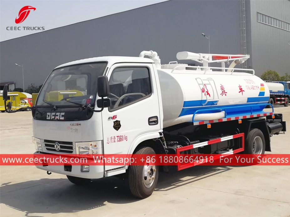 4.500 Litrelik DongFeng Septik Emme Kamyonu