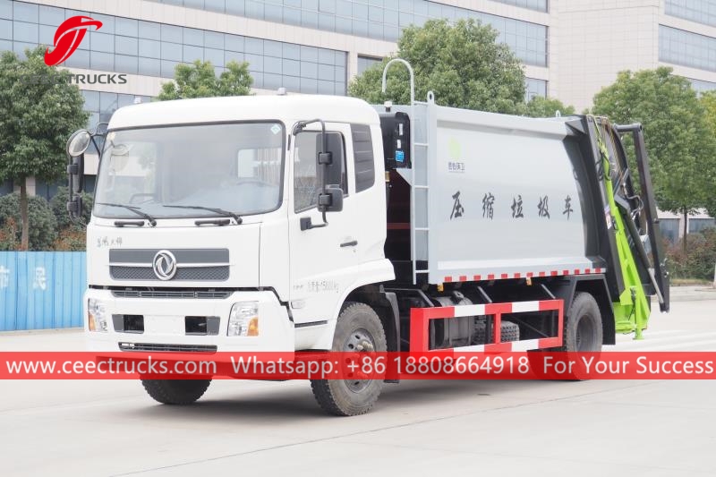 Dongfeng 10 Metreküplük Çöp Sıkıştırma Kamyonu