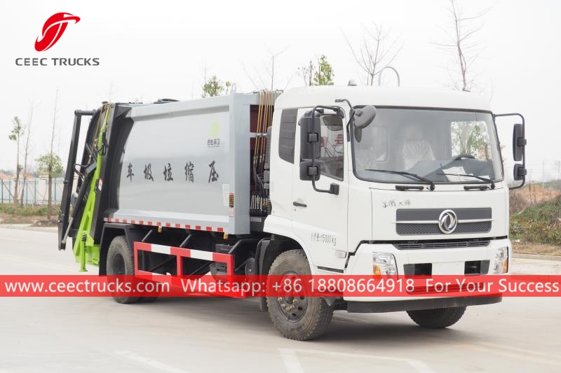 Dongfeng 10 Metreküplük Çöp Sıkıştırma Kamyonu