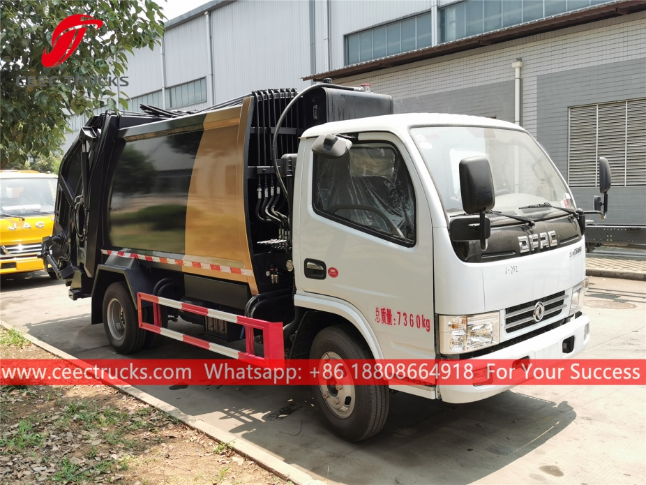 Dongfeng 5 Metreküplük Çöp Sıkıştırma Kamyonu