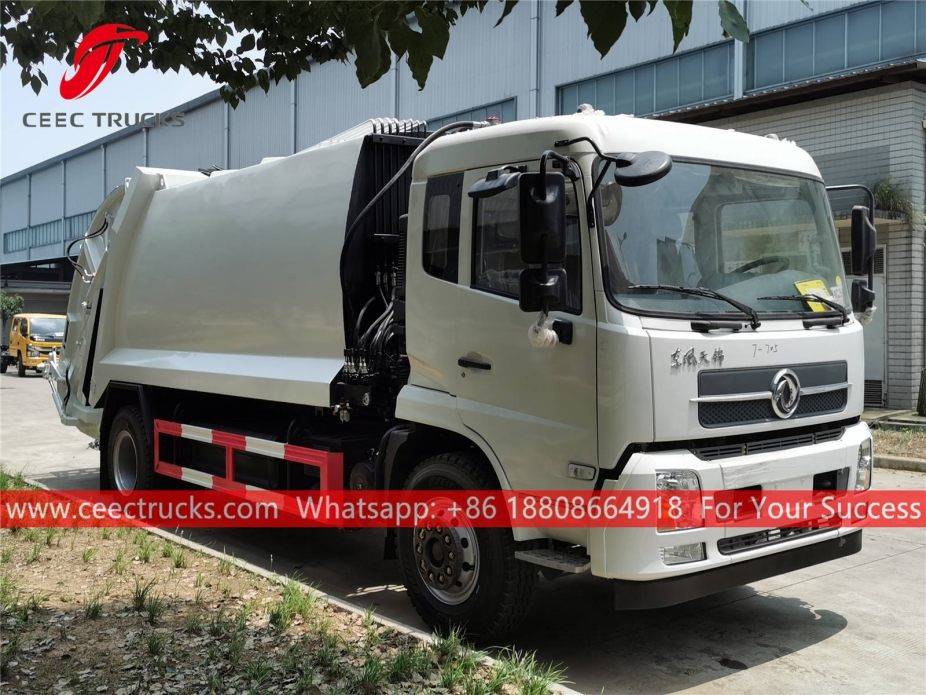 Dongfeng 10CBM Sıkıştırılmış Çöp Kamyonu