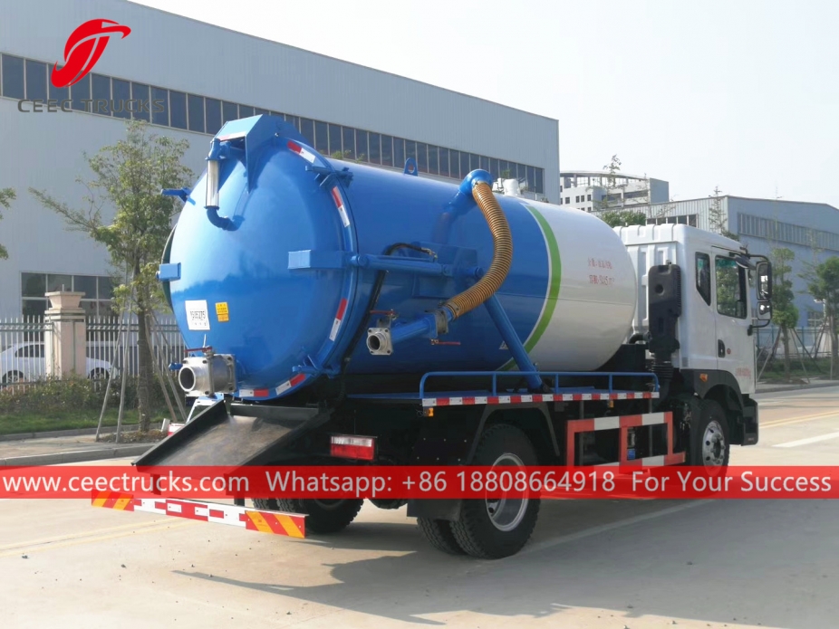 10CBM Kanalizasyon Emme Kamyonu DONGFENG