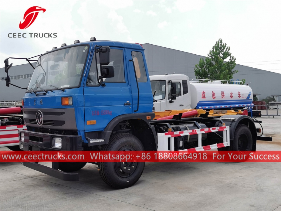 Dongfeng Çıkarılabilir konteyner çöp kamyonu