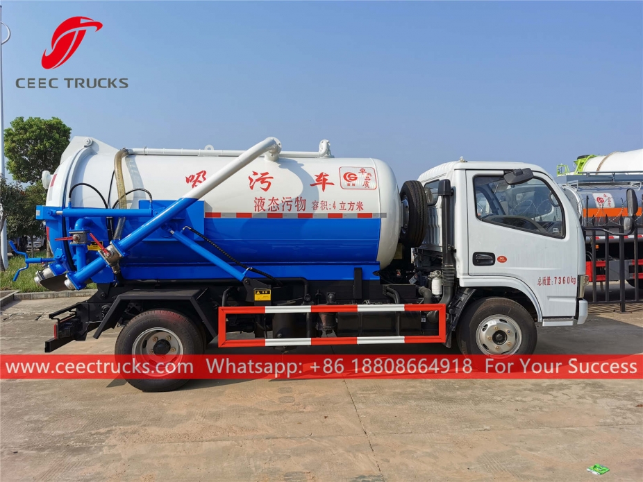 Dongfeng 4.000 Litre Vakum Kamyonu