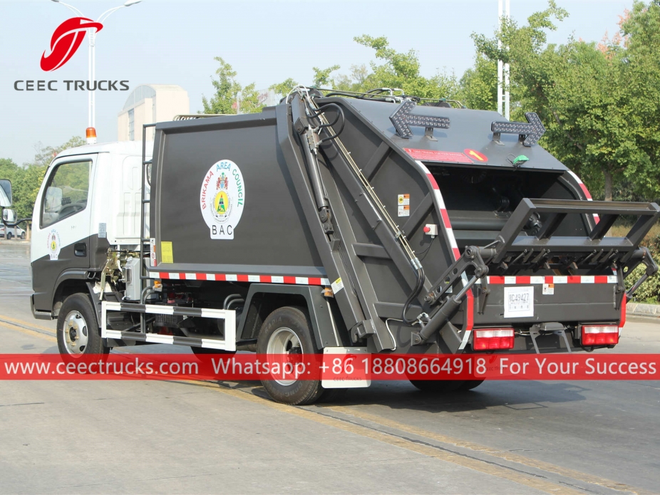 Gambiya 6CBM Sıkıştırma Çöp Kamyonu