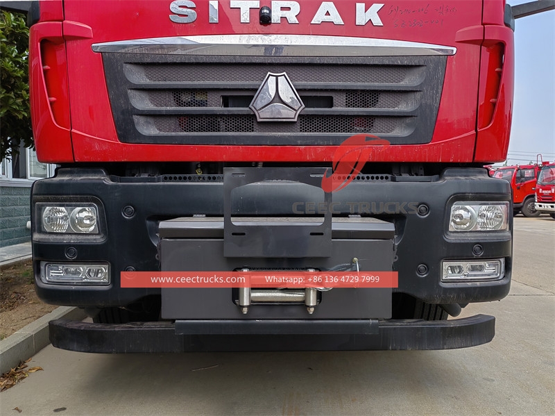 5 ton vinç ve 12 metre acil durum aydınlatması olan Howo itfaiye kurtarma aracı