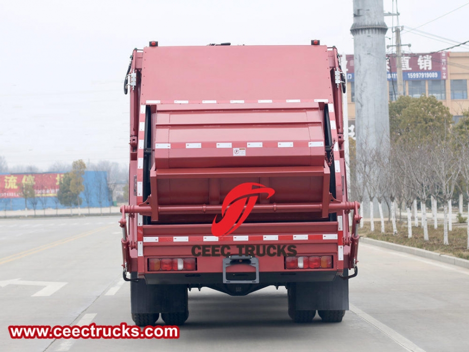 Howo 12 cbm konteyner sıkıştırma kamyonu