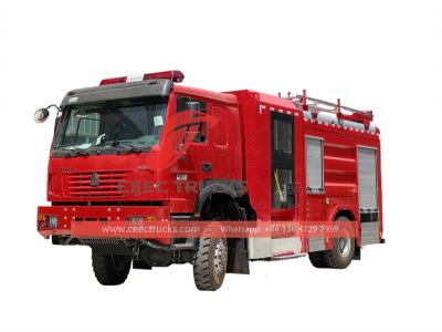 HOWO 4x4 fire fighting lorry