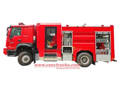 HOWO 4x4 offroad pumper firefighting truck