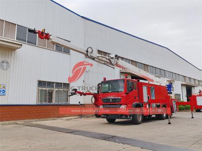 Howo 32m high lift fire water truck