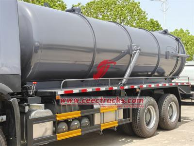 Howo heavy duty 18cbm cesspit emptier sewer pumper truck