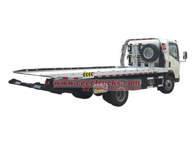 Howo flatbed road rescue tow truck