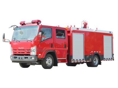 Africa ISUZU double cabin fire fighting truck