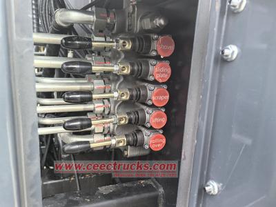 Isuzu ELF NPR rear loader garbage truck