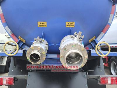 Howo 15 cbm septic tank pump truck