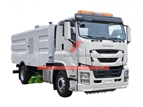 ISUZU 240HP garbage road sweeper truck