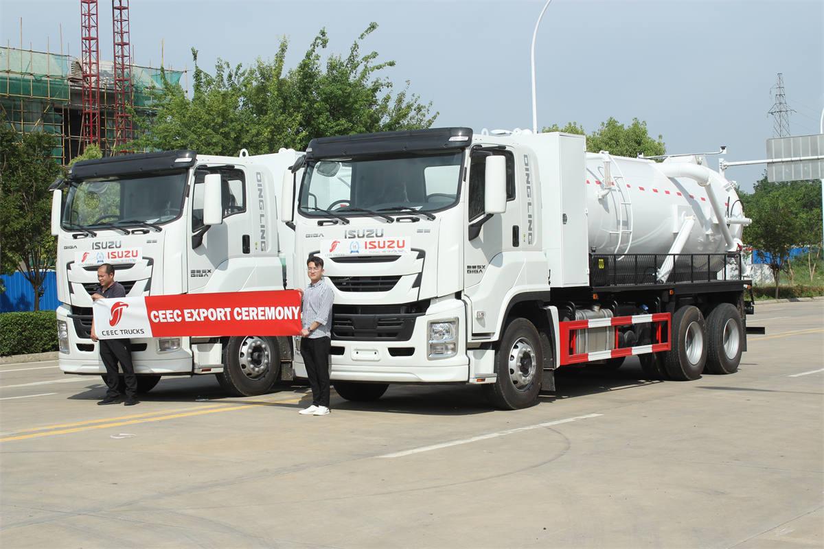 Özel yapım ISUZU GIGA 12000 litre vakumlu atıksu kamyonu, MORO pompası ile birlikte.
