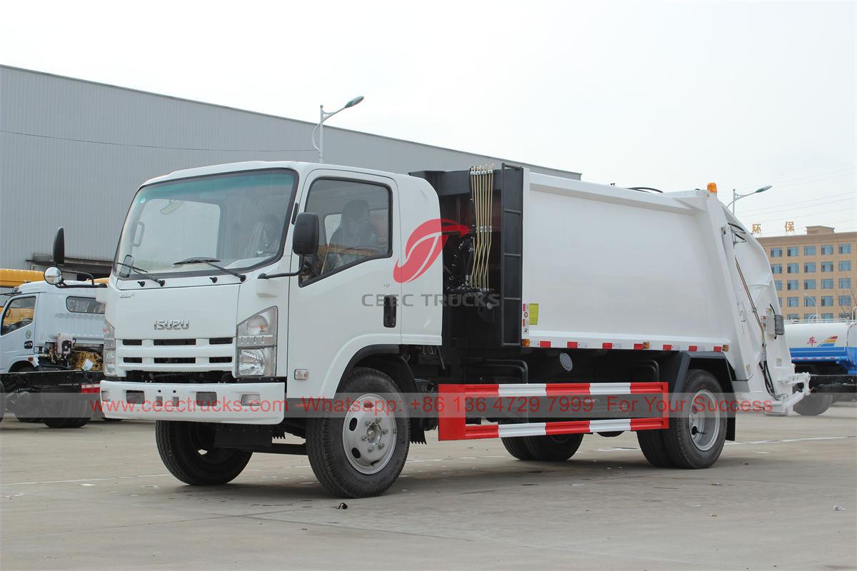 Cape Verde için ISUZU 8 CBM atık sıkıştırma kamyonu