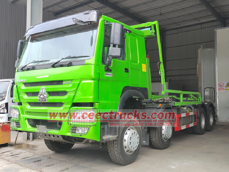 HOWO 8x4 kancalı kamyon ne kadar yük kaldırabilir?