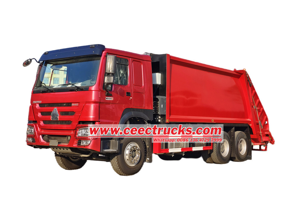 HOWO 6x4 20cbm arka yükleyici sıkıştırma kamyonu nasıl çalıştırılır