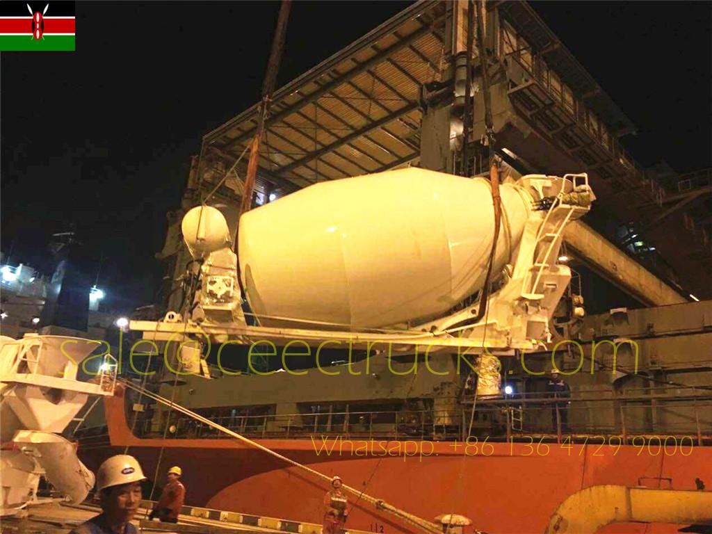 Kenya CIVICON şirketi CEEC'den 8CBM mikser kamyon üst yapısı satın aldı