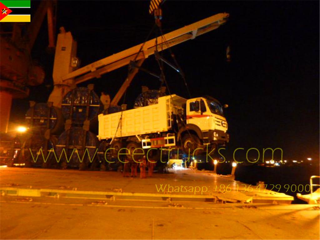 Mozambik Müşterisi 10 adet Beiben 2530 damperli kamyon satın alıyor