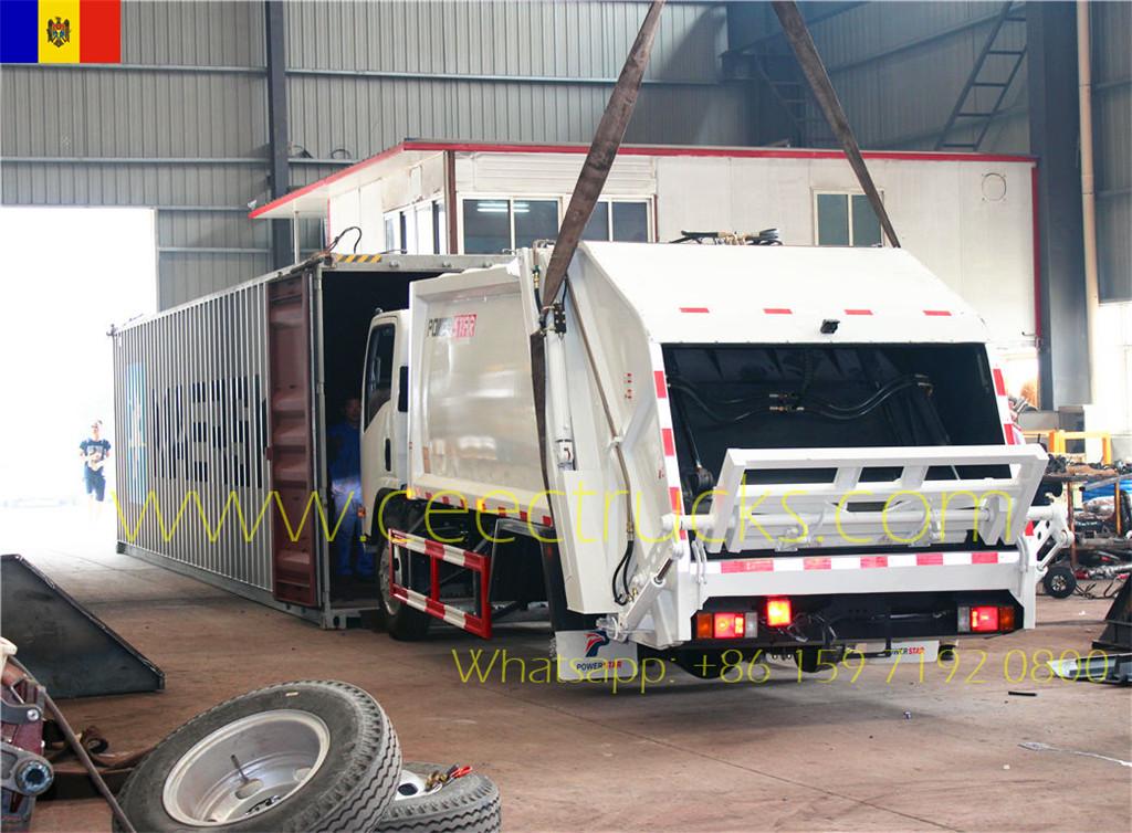 Güneydoğu Avrupa müşterisi ISUZU 8CBM sıkıştırıcı kamyon satın aldı