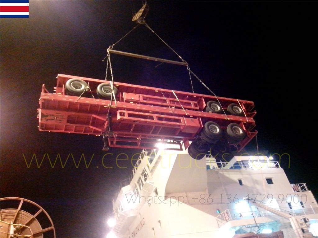 Kosta Rika müşterileri 10 adet boji süspansiyonlu yarı römork sipariş etti