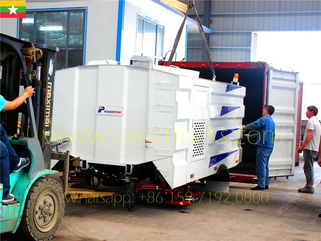 Doğu Asya müşterisi örnek sipariş olarak 5cbm yol süpürme kiti satın aldı