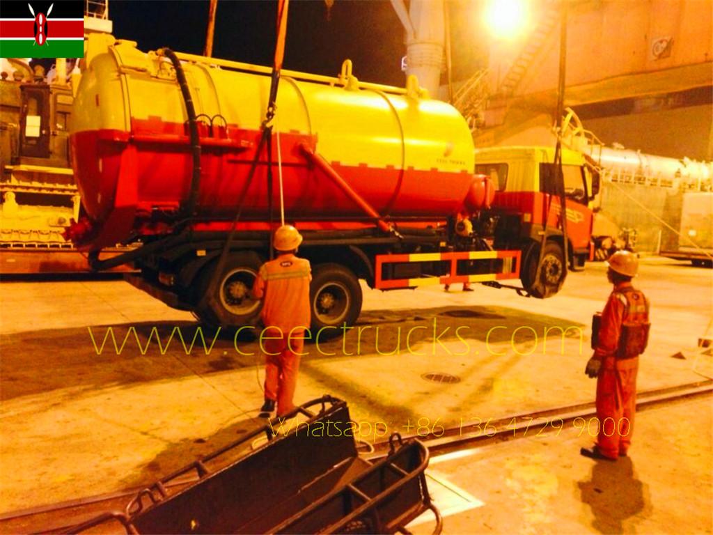 Kenya FAW 18 CBM Cesspit Boşaltma kamyonu satın aldı